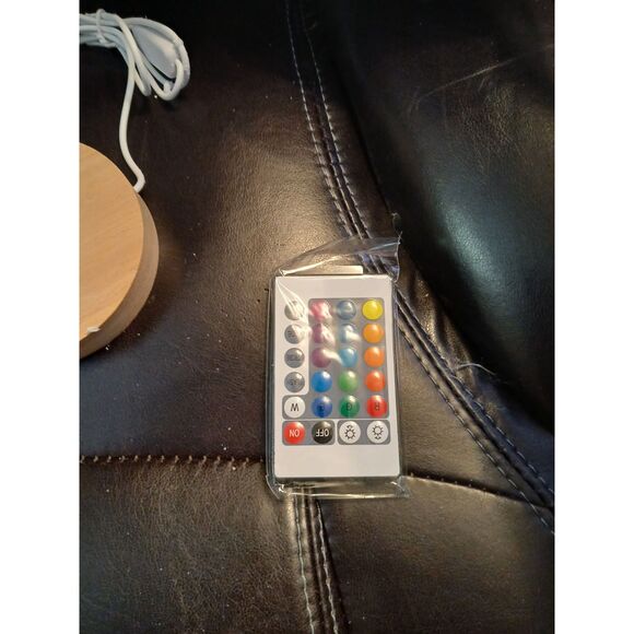 8.3" Angel Dog Garden Statue with Light Base & Remote Inside Outside - Picture 8 of 11